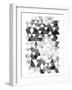 Black And White Triangles-OnRei-Framed Art Print