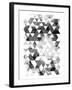 Black And White Triangles-OnRei-Framed Art Print