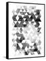 Black And White Triangles-OnRei-Framed Stretched Canvas