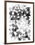 Black And White Triangles-OnRei-Framed Art Print