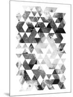 Black And White Triangles-OnRei-Mounted Art Print