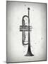 Black and White Trumpet-Dan Sproul-Mounted Art Print