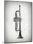 Black and White Trumpet-Dan Sproul-Mounted Art Print