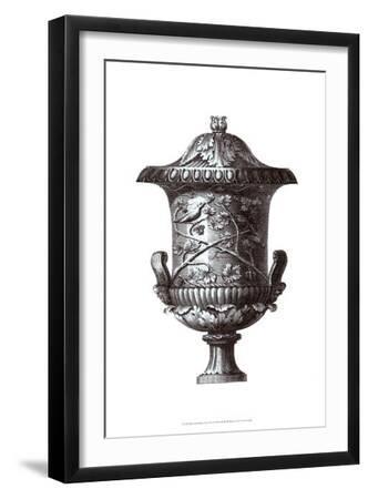 Black and White Urn I--Framed Art Print