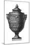 Black and White Urn II-null-Mounted Art Print