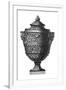 Black and White Urn II-null-Framed Art Print