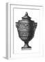 Black and White Urn II-null-Framed Art Print