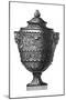 Black and White Urn II-null-Mounted Art Print