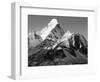 Black and White View of Ama Dablam - Way to Everest Base Camp - Nepal-Daniel Prudek-Framed Photographic Print