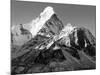 Black and White View of Ama Dablam - Way to Everest Base Camp - Nepal-Daniel Prudek-Mounted Photographic Print