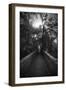 Black And White Walkway-Julie Fain-Framed Art Print