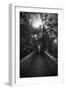 Black And White Walkway-Julie Fain-Framed Art Print