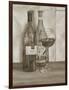 Black and White Wine Series I-Jennifer Goldberger-Framed Art Print