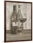 Black and White Wine Series I-Jennifer Goldberger-Framed Art Print