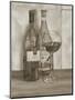 Black and White Wine Series I-Jennifer Goldberger-Mounted Premium Giclee Print