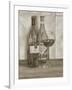 Black and White Wine Series I-Jennifer Goldberger-Framed Art Print