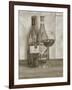 Black and White Wine Series I-Jennifer Goldberger-Framed Art Print