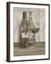 Black and White Wine Series I-Jennifer Goldberger-Framed Art Print