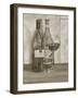 Black and White Wine Series I-Jennifer Goldberger-Framed Art Print