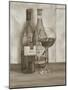 Black and White Wine Series I-Jennifer Goldberger-Mounted Art Print