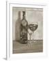 Black and White Wine Series II-Jennifer Goldberger-Framed Art Print