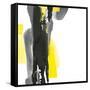 Black and Yellow II v2-Chris Paschke-Framed Stretched Canvas
