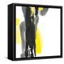 Black and Yellow II v2-Chris Paschke-Framed Stretched Canvas