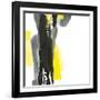 Black and Yellow II v2-Chris Paschke-Framed Art Print