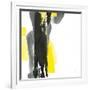 Black and Yellow II v2-Chris Paschke-Framed Art Print