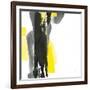 Black and Yellow II v2-Chris Paschke-Framed Art Print