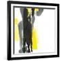 Black and Yellow II v2-Chris Paschke-Framed Art Print