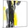 Black and Yellow II v2-Chris Paschke-Mounted Art Print