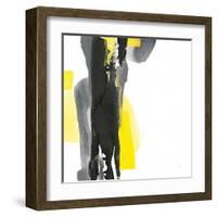 Black and Yellow II v2-Chris Paschke-Framed Art Print