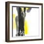 Black and Yellow II v2-Chris Paschke-Framed Art Print