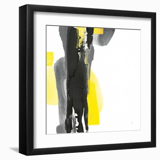 Black and Yellow II v2-Chris Paschke-Framed Art Print