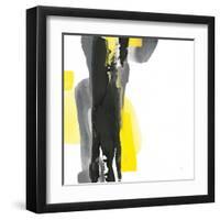 Black and Yellow II v2-Chris Paschke-Framed Art Print