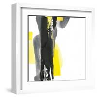 Black and Yellow II v2-Chris Paschke-Framed Art Print