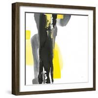 Black and Yellow II v2-Chris Paschke-Framed Art Print