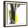 Black and Yellow II v2-Chris Paschke-Framed Art Print