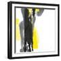 Black and Yellow II v2-Chris Paschke-Framed Art Print