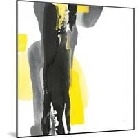 Black and Yellow II v2-Chris Paschke-Mounted Art Print