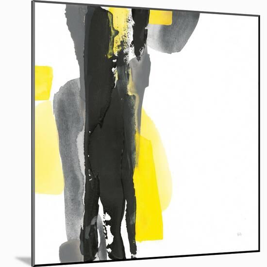 Black and Yellow II v2-Chris Paschke-Mounted Art Print