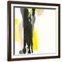 Black and Yellow II-Chris Paschke-Framed Art Print