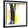 Black and Yellow II-Chris Paschke-Framed Art Print