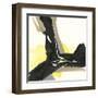 Black and Yellow III-Chris Paschke-Framed Art Print