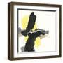 Black and Yellow IV-Chris Paschke-Framed Art Print