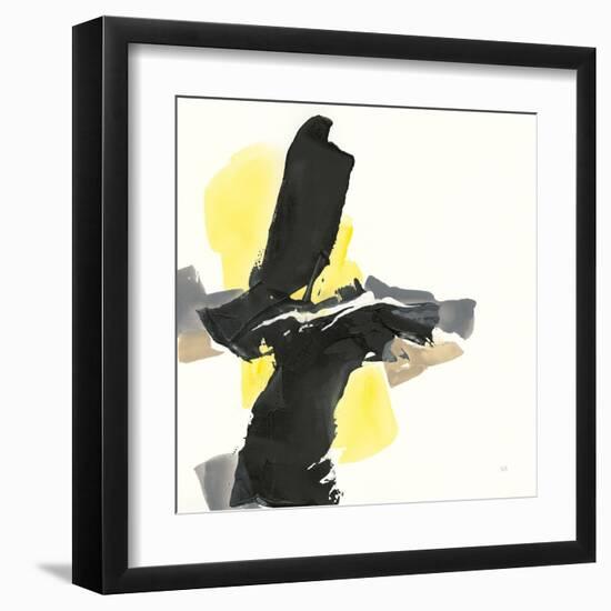 Black and Yellow IV-Chris Paschke-Framed Art Print