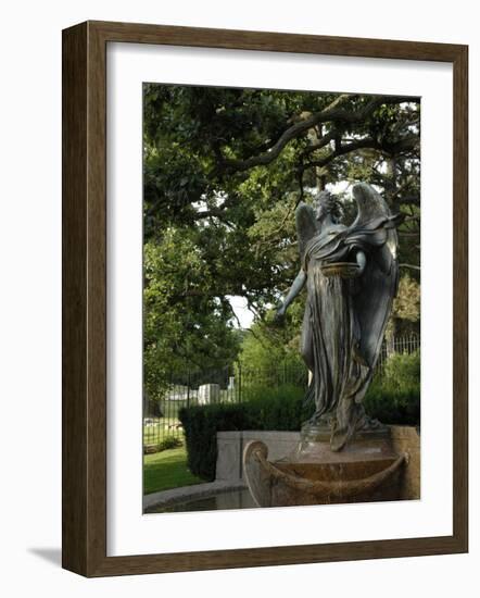 Black Angel Sculpture, Council Bluffs, Iowa-Keith & Rebecca Snell-Framed Photographic Print