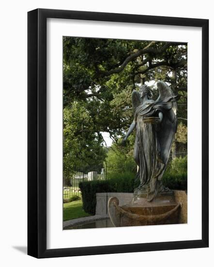 Black Angel Sculpture, Council Bluffs, Iowa-Keith & Rebecca Snell-Framed Photographic Print