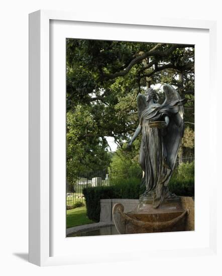 Black Angel Sculpture, Council Bluffs, Iowa-Keith & Rebecca Snell-Framed Photographic Print